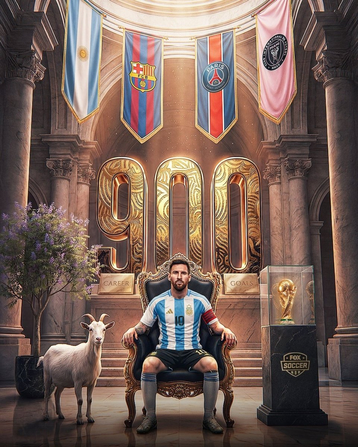 梅西职业生涯900球里程碑：数据揭秘传奇之路